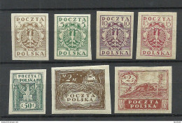 POLEN Poland 1915 = 7 Werte Aus Satz Michel 89 - 100 * - Unused Stamps