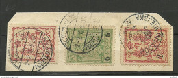 POLEN Poland 1915 Stadtpost Warschau Michel 2 & 5 & 8 Signed Petriuk BPP - Unused Stamps