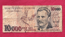 Brazil, 1993- 10000 Cruzeiros- Obverse Portrait Of Scientis Vital Brazil Mineiro Da Campanha. - Brasil