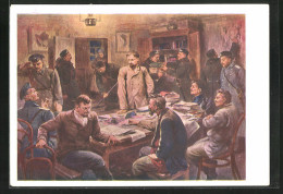Künstler-AK Hausdurchsuchung Bei Russischen Revolutionären 1907-1914  - Eventi