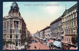 Hongrie. Budapest. Avenue Andrassy. Scène De Vie Avec Les Deux Bouches De Métro. 1912 - Hungría