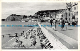 R100230 The Promenade And Beach. Sidmouth. 1959 - Monde