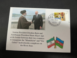 21-5-2024 (5 Z 42) Iran & Azerbaijan Presidents Meet Near River Araz - For Opening Of Dam - Irán