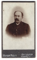 Fotografie Wilhelm Meiler, Kaufbeuren, Portrait Bürgerlicher Herr Mit Schnauzbart  - Persone Anonimi