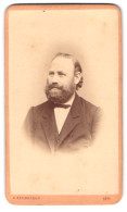 Fotografie H. Seeburger, Olmütz, Sporergasse 351, Portrait Mann Mit Vollbart In Dunkler Jacke  - Anonyme Personen