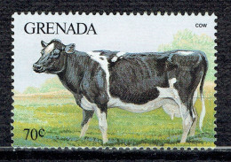 Faune. Animaux De La Ferme : Vache - Grenada (1974-...)