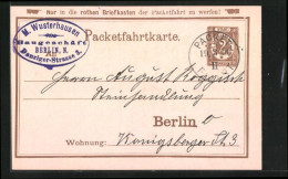 AK Packetfahrkarte, Private Stadtpost Berlin, 2 Pfg.  - Postzegels (afbeeldingen)