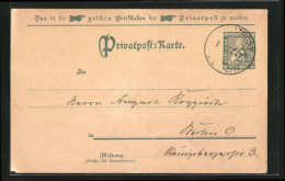 AK Privatpost-Karte, Private Stadtpost, 2 Pfg., Berlin  - Francobolli (rappresentazioni)