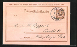 AK Packetfahrtkarte, Private Stadtpost Berlin, 2 Pfg.  - Francobolli (rappresentazioni)
