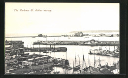 AK St. Hélier /Jersey, The Harbour, Hafen-Ansicht  - Andere & Zonder Classificatie