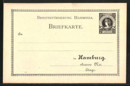 AK Briefkarte Der Private Stadtpost Hammonia Hamburg, 2 Pfg.  - Briefmarken (Abbildungen)