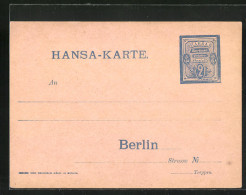 AK Hansa-Karte Private Stadtpost Berlin, 2 Pf.  - Briefmarken (Abbildungen)