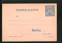 AK Berlin, Private Stadtpost Hansa Verkehrs Anstalt, 2 Pf.  - Briefmarken (Abbildungen)
