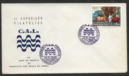 Portugal Cachet Commémoratif  Expo Philatelique Compagnie Des Eaux Eau 1969 Event Postmark Water Supply Co. - Acqua