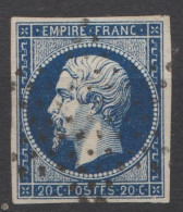 GRANDE RARETE VRAI BLEU NOIR POSTFS Case 86 TBE - 1853-1860 Napoléon III.