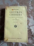 Voltaire Lettres Choisies Tome 1 - Sonstige & Ohne Zuordnung
