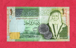 Jordan, 2013- One Dinar- Obverse Sherif Hussqin Ibn Ali. Reverse  Great Arab Revolt. SPL- EF XF- SUP. - Giordania