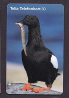 1999 Sweden  Phonecard › Bird 28 Black Guillemot,30 Units,Col:SE-TEL-030-0377 - Suède