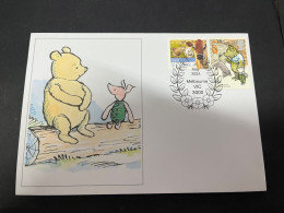 21-5-2024 (5 Z 42) Winnie The Pooh (UK + OZ Stamps) UK Year Of Child Stamp - Fairy Tales, Popular Stories & Legends
