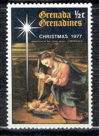 Noël : "L'Adoration De L'Enfant Jésus" Par Le Corrège - Grenada (1974-...)