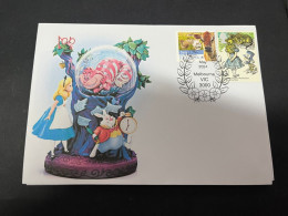 21-5-2024 (5 Z 42) Alice In Wonderland (UK + OZ Stamps) UK Year Of Child Stamp - Verhalen, Fabels En Legenden