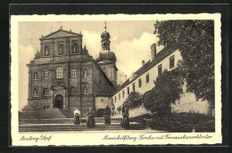 AK Amberg /Obpf., Mariahilfberg-Kirche Mit Franziskanerkloster  - Amberg