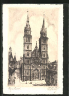 AK Nürnberg, St. Lorenzkirche  - Nuernberg