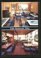 AK Schillingsfürst, Café-Restaurant Diller, Innenansichten  - Other & Unclassified