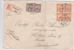 X/7... Ungarn  UMSCHLAG POPRAD RECO  3+12  H BLOCK   1913 NACH WIEN - Cartas & Documentos