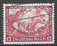 GERMANIA REICH TERZO REICH 1933 OPERE MUSICALI DI WAGNER UNIF.475A  USATO VF DENTELLATO 14 - Used Stamps