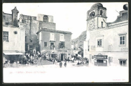 Cartolina Capri, Piazza Del Villaggio  - Altri & Non Classificati