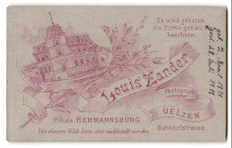 Fotografie Louis Zander, Uelzen, Bahnhofstr., Ansicht Uelzen, Ateliersgebäude In Der Aussenansicht  - Lugares