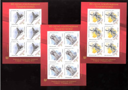 Label  Transnistria 2024 80 Years Of Liberation Of Transnistria  3Sheets**MNH Imperforated - Fantasie Vignetten