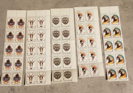 RUSSIA BIRDS &WILD ANIMALS IN BLOCKS OF 10 MNH - Other & Unclassified