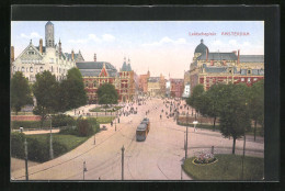 AK Amsterdam, Strassenbahn Passiert Den Leidscheplein  - Tram