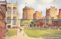 R100812 St. Georges Chapel And Windsor Castle. Valentine. Art Colour. E. W. H. 1 - Monde