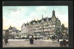 AK Frankfurt A. Main, Rossmarkt, Strassenbahn  - Strassenbahnen