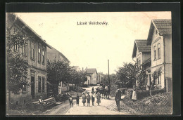 AK Lázne Velichovky, Kinder Und Kutsche Auf Der Strasse  - Tchéquie