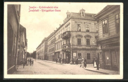 AK Josefstadt / Josefov / Jaromer, Königgrätzer Gasse, Strassenpartie  - Tchéquie