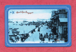 Singapore- Nostalgia Singapore; Collyer Quay- Singapore Telecom. Used Phone Card By 10 Dollars. - Singapour