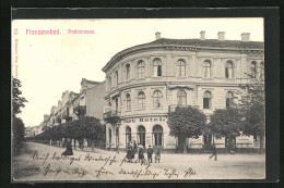 AK Franzensbad, Parkstrasse Mit Parkhotel  - Czech Republic