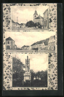 AK Cerhovice, Namesti, Pomnik, Kostel  - Tsjechië