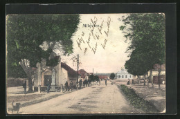 AK Milowitz / Milovice, Strassenpartie Mit Gebäudeansicht  - Czech Republic