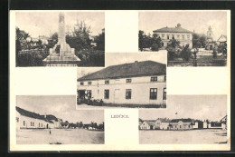 AK Ledcice, Denkmal, Ortspartie, Strassenpartie  - Czech Republic