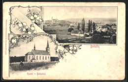AK Bohutin, Kostel, Ortsansicht  - Tschechische Republik