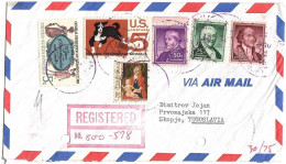 United States REGISTERED Letter Via Yugoslavia 1966 McLean VA - Storia Postale