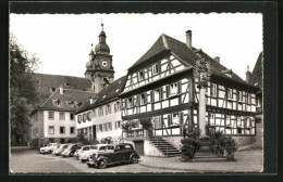 AK Amorbach /Odenwald, Marktplatz, Kath. Kirche Und Mariensäule  - Amorbach