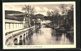 AK Bad Kissingen, Partie An Der Saale Mit Bodenlaube  - Bad Kissingen