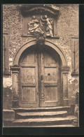 AK Miltenberg A. Main, Eingangstor Mit Steinbild, Haus In Der Riesengasse  - Miltenberg A. Main