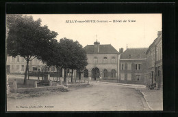 CPA Ailly-sur-Noye, Hotel-de-Ville, Monument  - Ailly Sur Noye